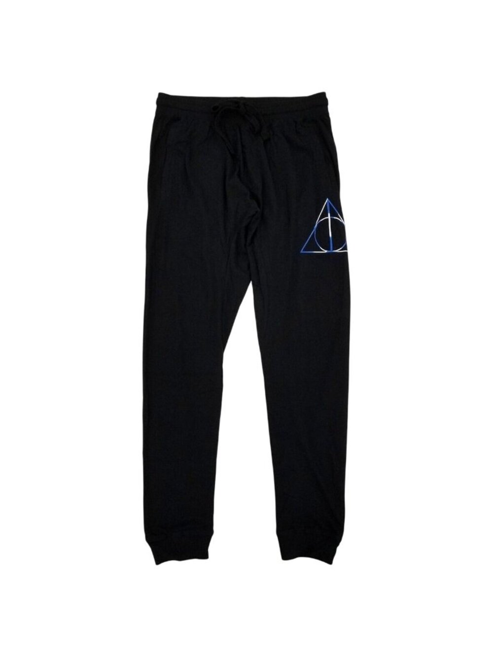 HARRY POTTER Men's Black Deathly Hallows QT Joggers Pants Size S NEW NWT
